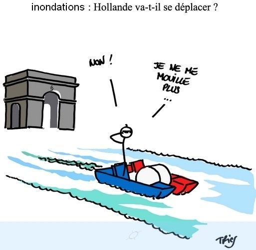 dessin de Trics - l'eau ça mouille...